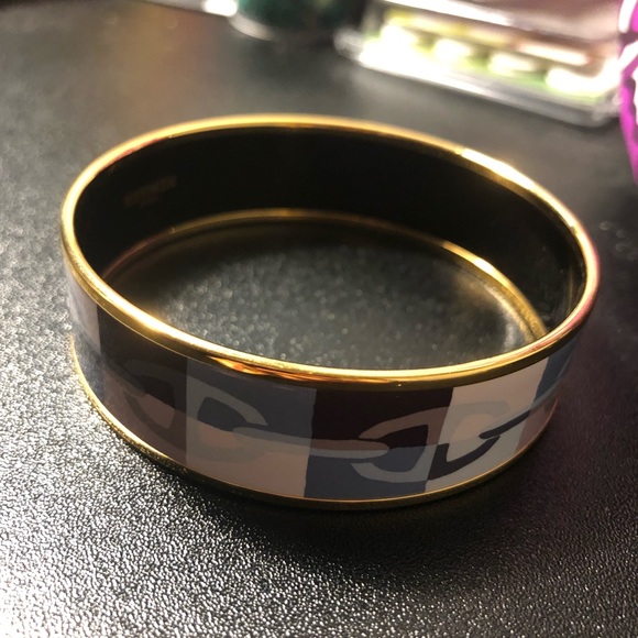 NWOT Authentic Hermes Wide enamel bracelet - Picture 6 of 8